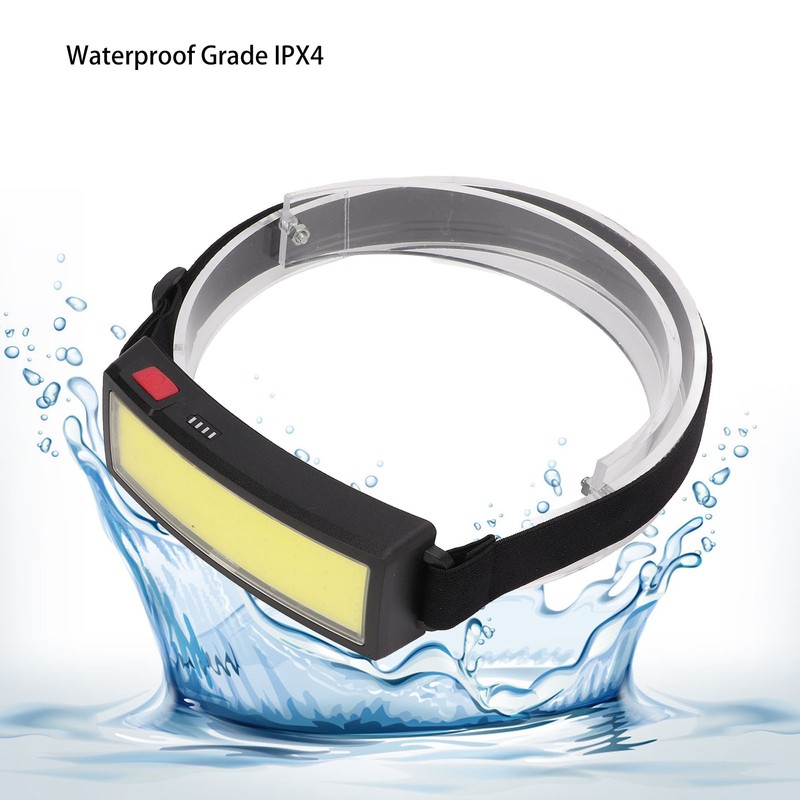 LED Headlamp USB Charging LED Floodlight Ultra Light COB Headlight