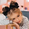 YanJie 2PCS Lace Hair Bow Clips 4’’ Black Alligator Barrettes