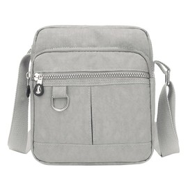 AIMALL Women's Trendy Nylon Shoulder Bag 8.3x4.7x9.1in Lightweight Large Capacity Crossbody Bag with Adjustable Strap