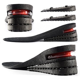3 Layer Invisible Increased Insole Raising Insole, Heel Lifting Inserts Shoes Elevator Insoles for Men Women (Full Padd)