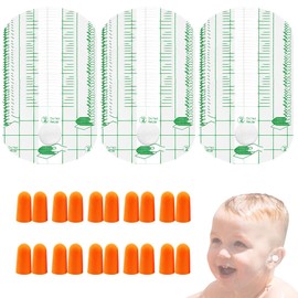 GHPKOTW 60 Stück Ohrenschutz Schwimmen Kinder, Ohrringe Abkleben Sport, Ohrenschutz Schwimmen Wasserdicht,für Baby und Kinder Schwimmen, Baden, Dusche, Surf