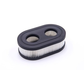 vhbw Paper Air Filter Replacement Filter 11.1 x 6.7 x 3.4 cm Black, White Compatible with Briggs & Stratton Lawnmower 09P702-0019-F1, 09P702-0020-H1