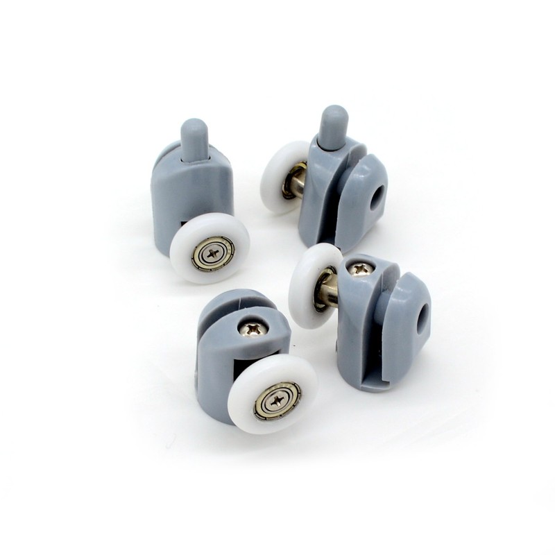 Shower Door Rollers, Set of 8 Single Shower Door Runners/Wheels/Pulleys/Guides