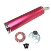 2 Stroke 2st Chamber Muffler Silencer Silver Black Blue Red