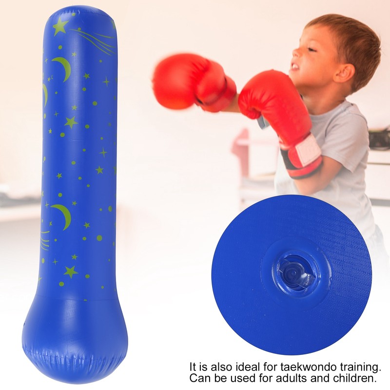 160cm Thickening Inflatable Standing Boxing Bag Folding Punching Bag PVC