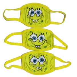 Handcraft SpongeBob Kids Cloth Face Masks Pack of 3 Washable Reusable Non-Medical