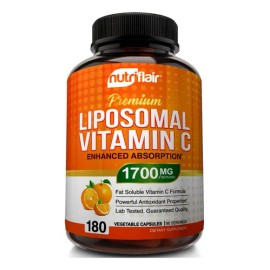 Nutriflair Liposomal Vitamina C Antioxidante 180 Capsulas Sabor Naranja
