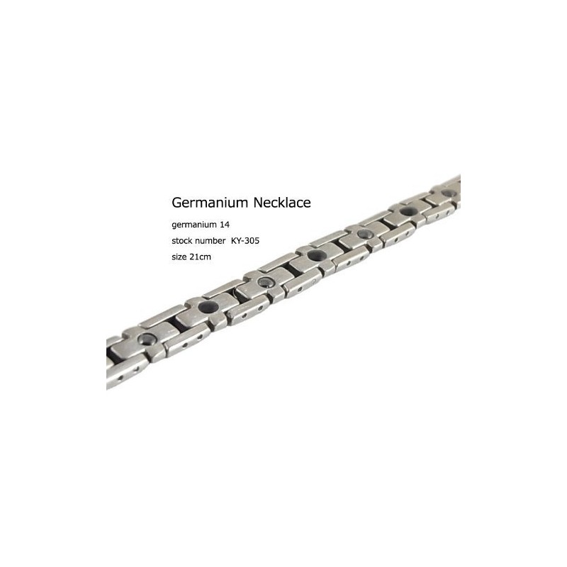 « Titanium > Premium Germanium Bracelet ◇ Germanium 7 Stone