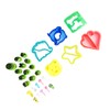 6PCS Sandwich Cutters 12PCS Cookie Vegetable Fruit Cutter Shapes Set