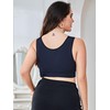 WDIRARA - brasier sin mangas con cuello redondo para mujer,