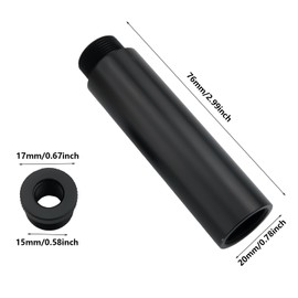 ZZHXSM Microphone Cantilever Stand Extension with 1 Nut Straight Microphone Kit Stand For Most Boom Arm Stands Microphone Stands Table Stands Shock Mounts Black