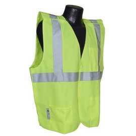 Radians SV4GSXL Class 2 Breakaway Solid Safety Vests, Green, Extra Large