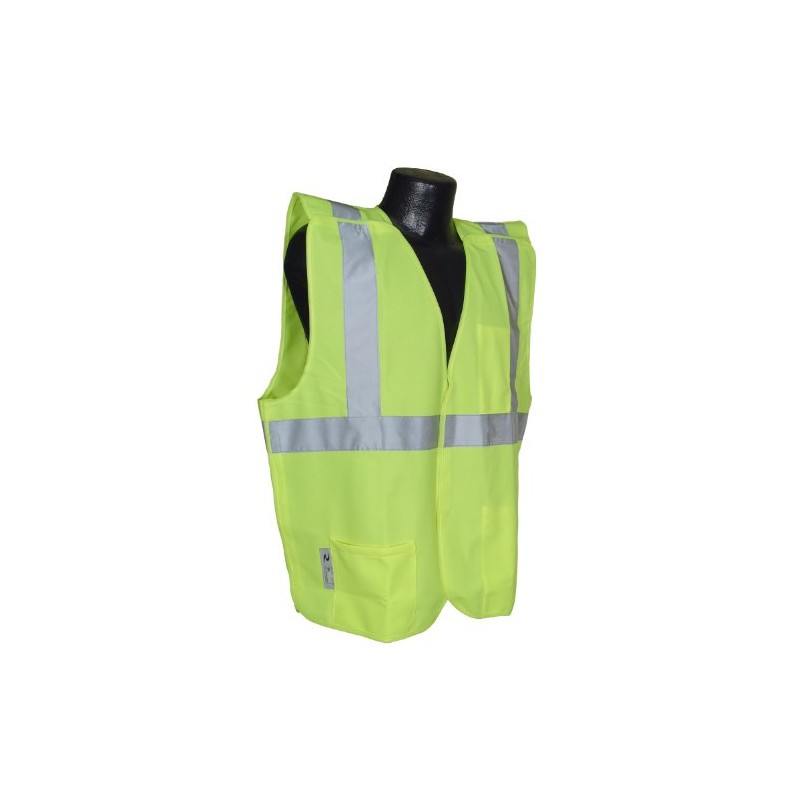 Radians SV4GSXL Class 2 Breakaway Solid Safety Vests, Green, Extra