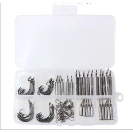 Fishing Weights, Pencil Drop Shot Fishing Sinkers, 85Pcs/90Pcs with Glowing Fishing Beads Assortment Kit- 3.5g 5g 7g 10g 14g 20g - - No Snag Skinny Pencil Shaped Lead Weight - for Bottom Fishing