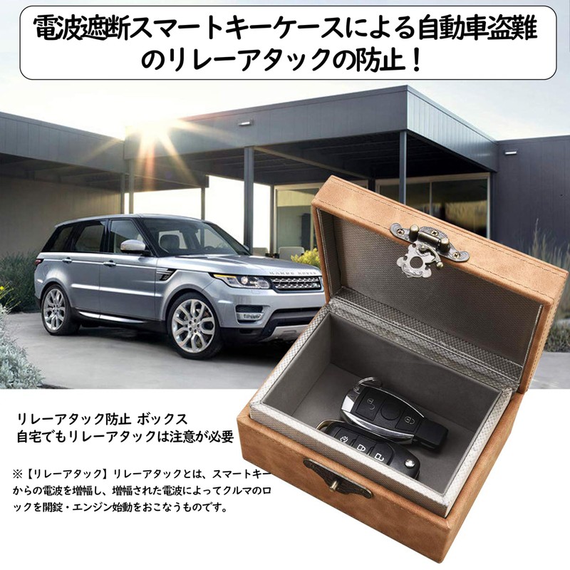 【L Size】Smart Key Case for Relay Attack Prevention Smart Key