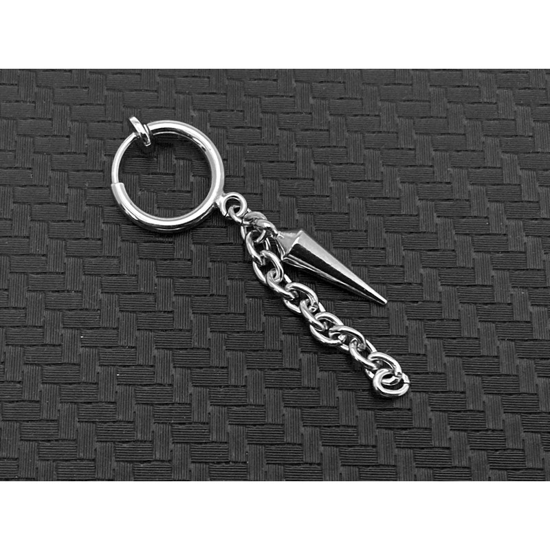 Akusetia Simple Spring Type Ring, Earrings, Single Ear, Chain Dagger,