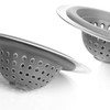 com-four® 2 x Sink Strainer, Strainer for Kitchen Sink, Bathtub