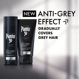 Plantur 39 Anti-Grey effect 5.6-DHI & Caffeine Set | Shampoo and Conditioner 200ml + 150 ml | Gradually Darker and Stronger Hair | Controlled concealing of grey hairs | Supports natural hair growth