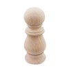 Btibpse Unfinished Wood Finial Newel Post Cap Bedpost Finial for