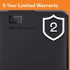 WD 2TB Elements Portable External Hard Drive for Windows, USB