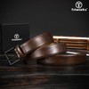 TRIWORKS Men Leather Belt Mens Dress Belt Classic Jeans Suit