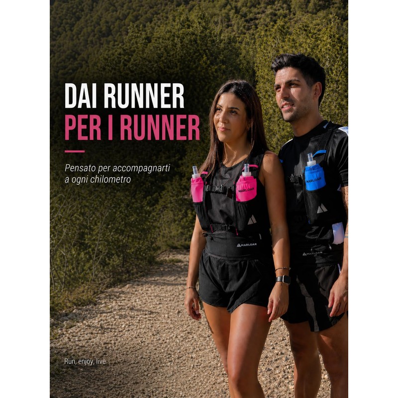 MARLOAR Zaino Trail Running con 2 Soft Flask – Gilet