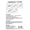 2 Sheets Dragon and Phoenix Tattoo Fake Tattoo Arm Tattoo