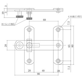 Kumamoto PLUS D-31-3(100) Stainless Steel, Strong Clamping, 3.9 inches (100 mm), Glossy Barrel Polishing
