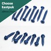 EASTPUK 200Pcs Concrete Screws Anchors with Drill Bit, 3/16" 1/4"