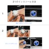 Cluoling Car Clock, 2 Pack Dash Car Watch, Luminous Watch,