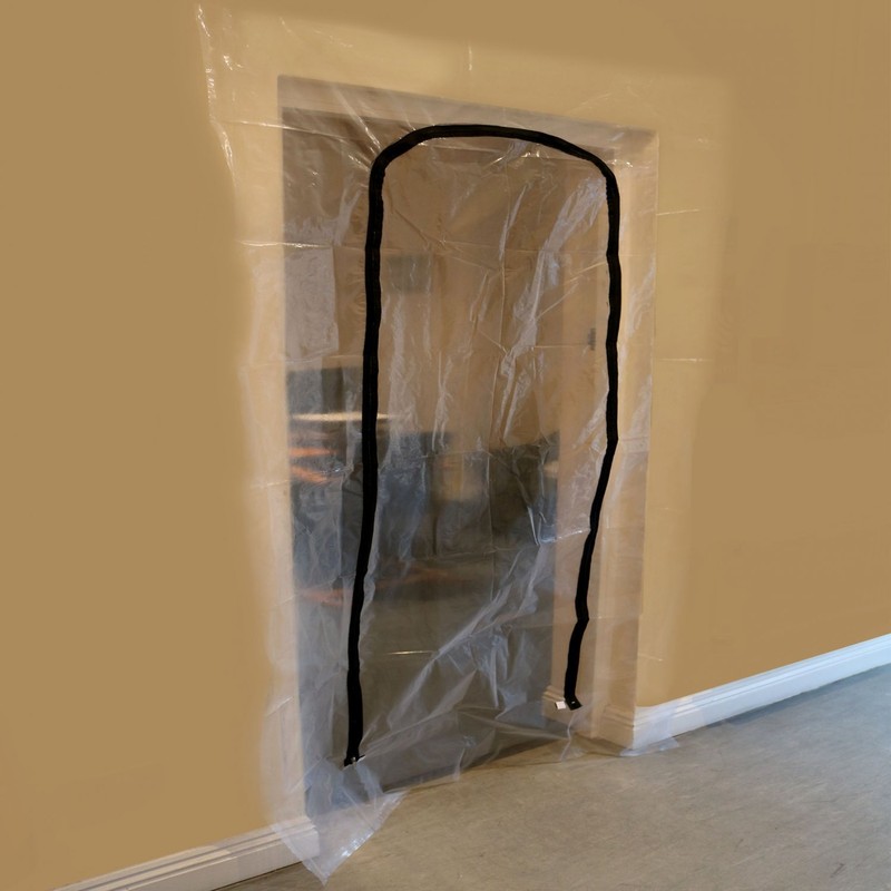 Oypla Heavy Duty Reusable Zip Door Dust Barrier Guard Protection