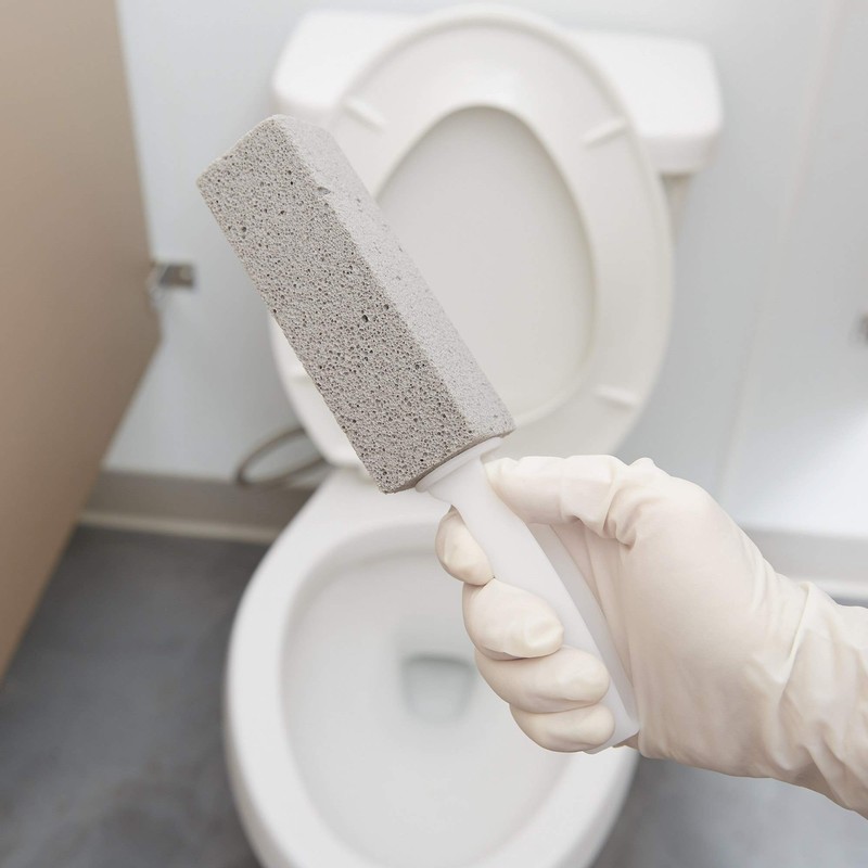 PUMIE Toilet & Tile Pumice Cleaner, Pumice Stick with Handle,
