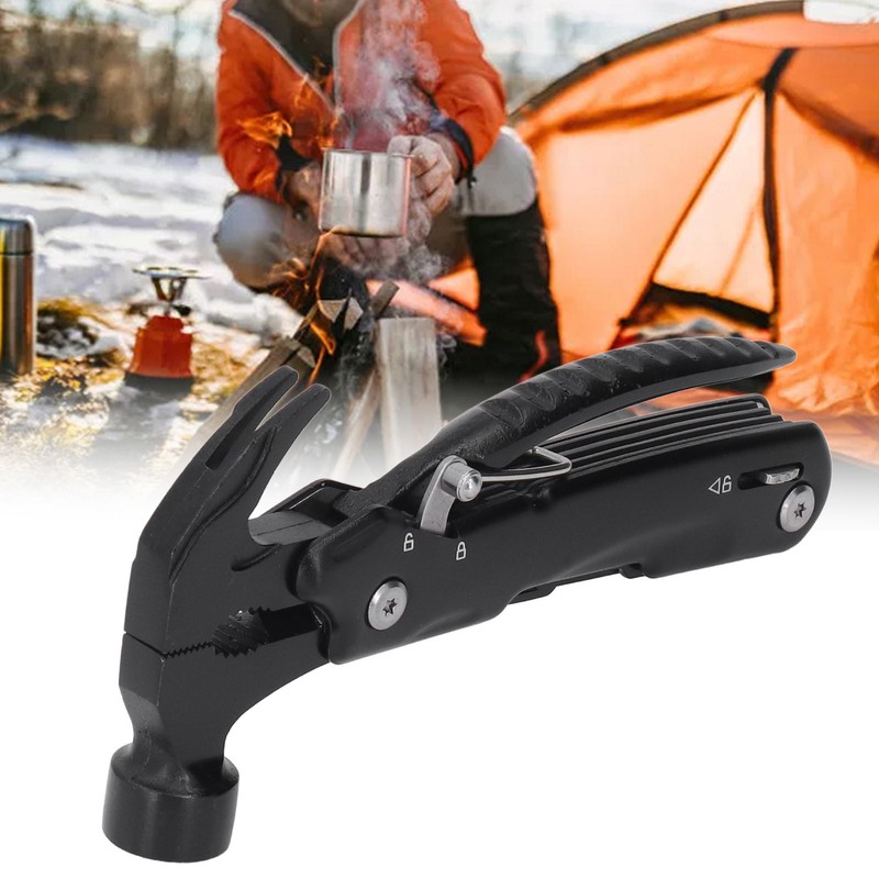 Hammer Multitool 9 in 1 Portable Mini Stainless Steel Survival