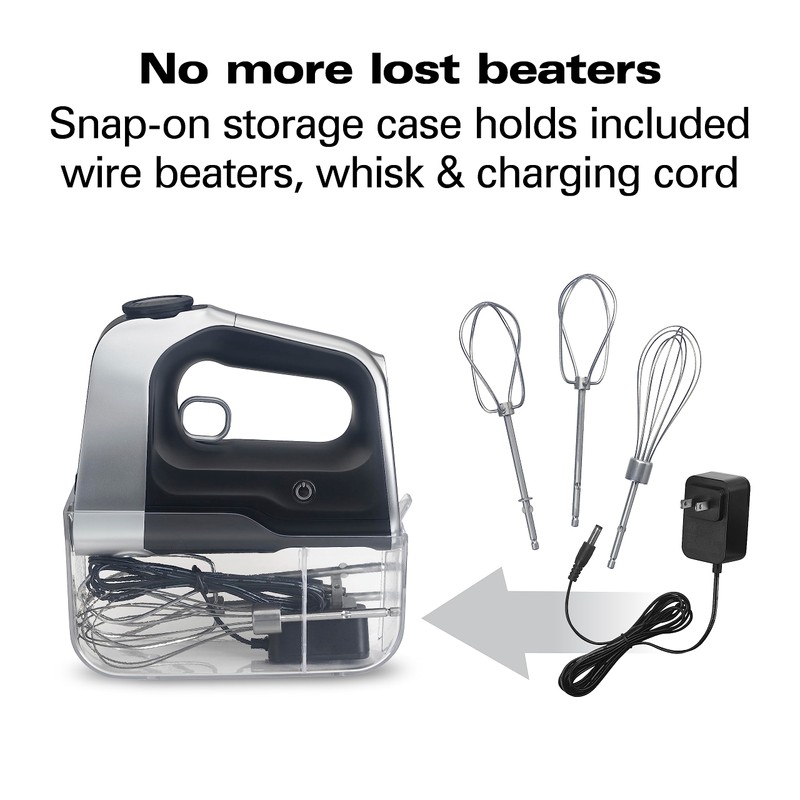 Hamilton Beach Professional Cordless Electric Hand Mixer with Infinite Speed