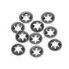 sourcing map Pack of 10 M5 Star Lock Washers 4.5