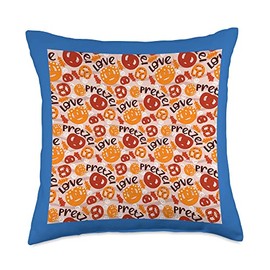 Pretzel Love Baking Pretzels Maker Pastry Bakers Throw Pillow