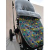 moon-bebe Universal cotton footmuff for pushchairs, brown