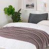 BOURINA Textured Solid Soft Sofa Throw Couch Cover Knitted Decorative