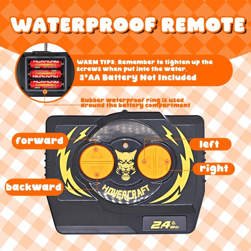 LAFALA Remote Control Boat for Kids with Inflatable Bumper Rechargeable