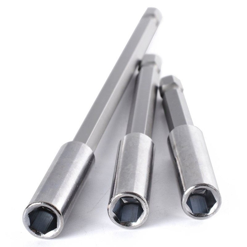 10-Pieces Magnetic Bit Holder Extension, 1/4 inch Hex Shank Heavy