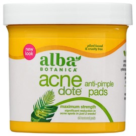 Alba Botanica AcneDote Anti-Pimple Pads - 60 Count