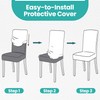 High-Back Chair Covers for Dining Room Chairs – Spandex Stretch,