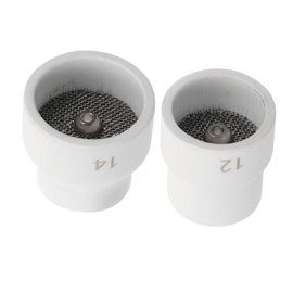 ABOOFAN 2pcs Tig Welding Cup Durable Ceramic Nozzle for Welding Accessory Efficient and Heat Resistant for Various Applications