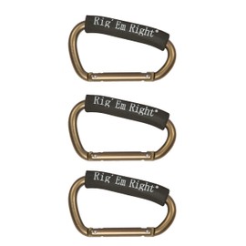 Rig'em Right Waterfowl Jumbo Heavy Duty Carabiner, 3 Pack (CRB-3)
