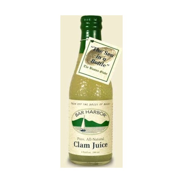 Bar Harbor Clam Juice, 8-Ounce Glass (Pack of 6)