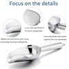 Stainless Steel Scoop Set of 3 (3-5-8 Ounce), E-far Small
