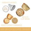 White and Gold Quinceañera Chocolate Kisses Party Favor Stickers, Mis