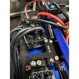 3D Abilities Max8G2 ESC Mount, w/ T-Brace button holder - Compatible w/ Traxxas Sledge - Red