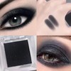 Black Eyeshadow Matte Eye Shadow, Black Pressed Fine Powder Eyeshadow,
