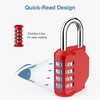 Puroma 2 Pack Combination Lock 4 Digit Locker Lock Outdoor